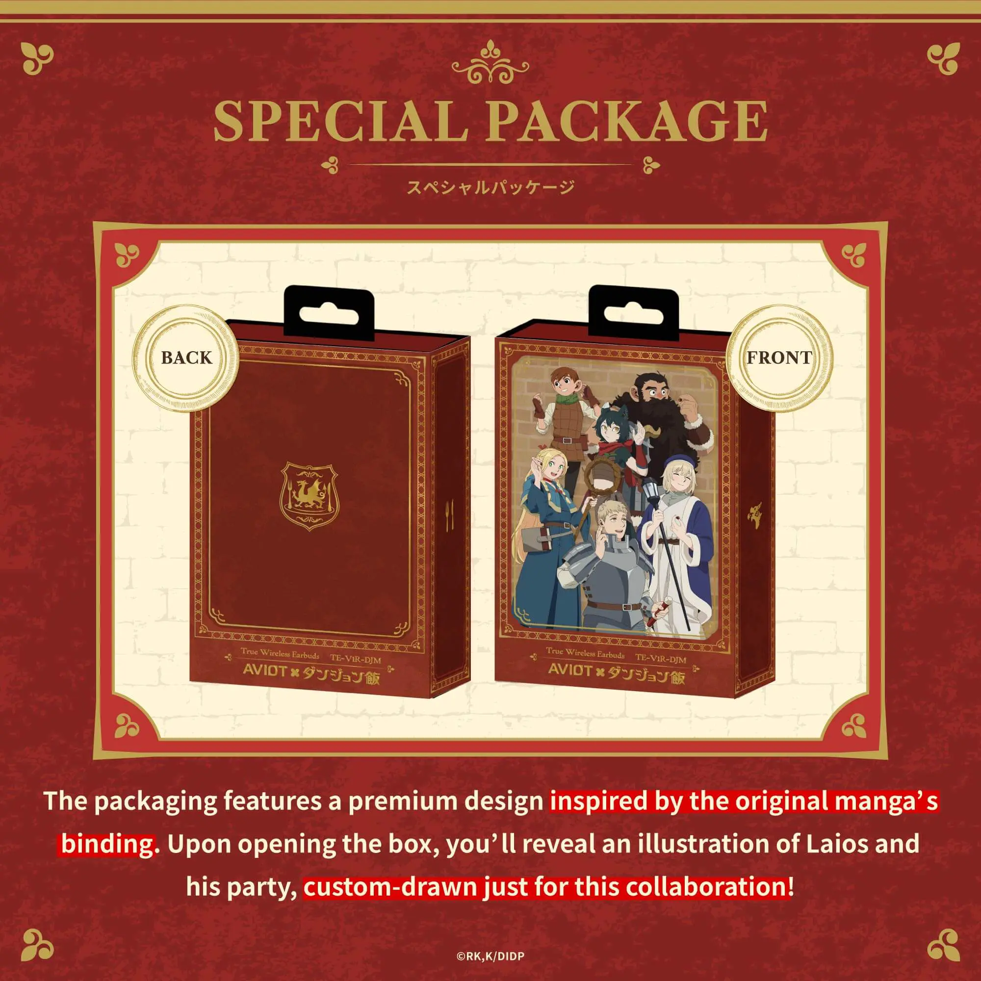 AVIOT TE-V1R-DJM_kv_general_1920x1080-scaled opens pre-orders for Delicious in Dungeon collaboration wireless headphones!