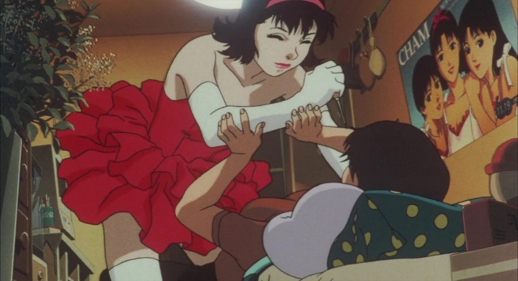 Mima fighting her psychosis