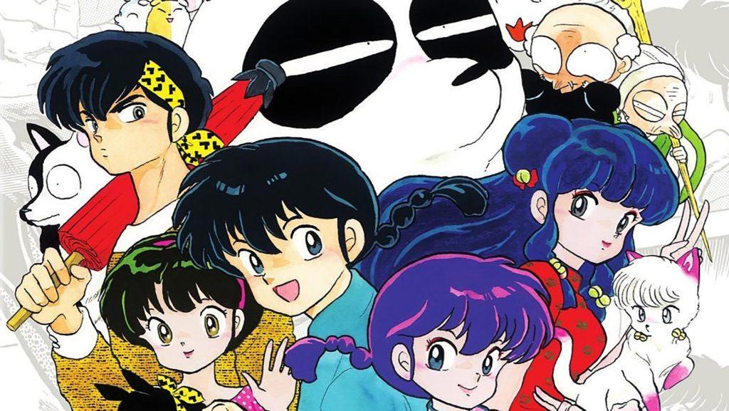 promotional art with ranma 1/2 characters